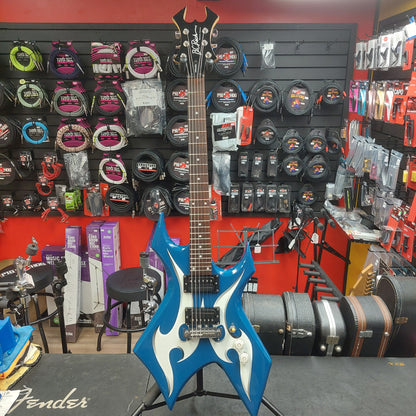 2000's B.C. RICH WARLOCK BRONZE SERIES ELECTRIC GUITAR - BLUE GLOSS SN# 32421290
