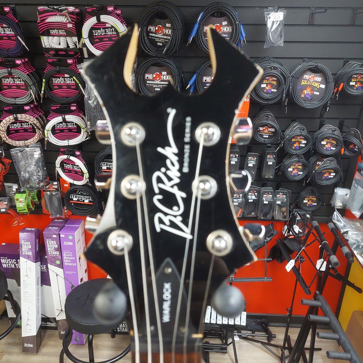 2000's B.C. RICH WARLOCK BRONZE SERIES ELECTRIC GUITAR - BLUE GLOSS SN# 32421290