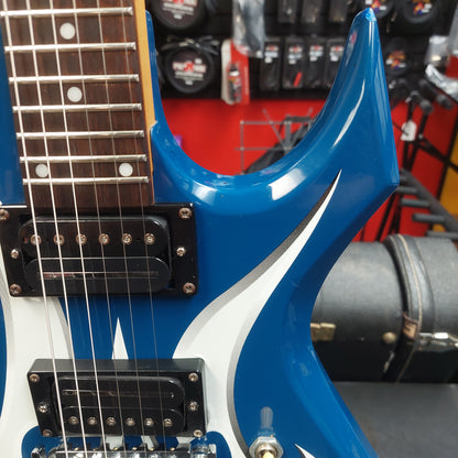 2000's B.C. RICH WARLOCK BRONZE SERIES ELECTRIC GUITAR - BLUE GLOSS SN# 32421290