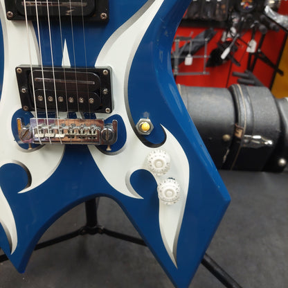2000's B.C. RICH WARLOCK BRONZE SERIES ELECTRIC GUITAR - BLUE GLOSS SN# 32421290