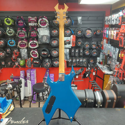 2000's B.C. RICH WARLOCK BRONZE SERIES ELECTRIC GUITAR - BLUE GLOSS SN# 32421290