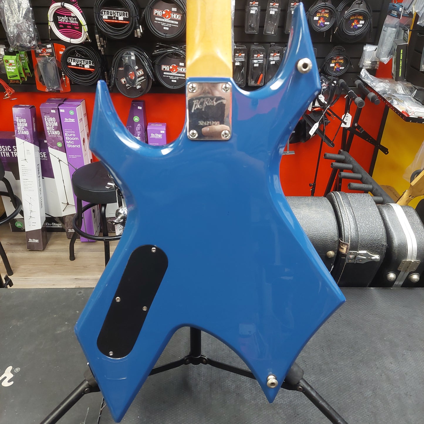 2000's B.C. RICH WARLOCK BRONZE SERIES ELECTRIC GUITAR - BLUE GLOSS SN# 32421290