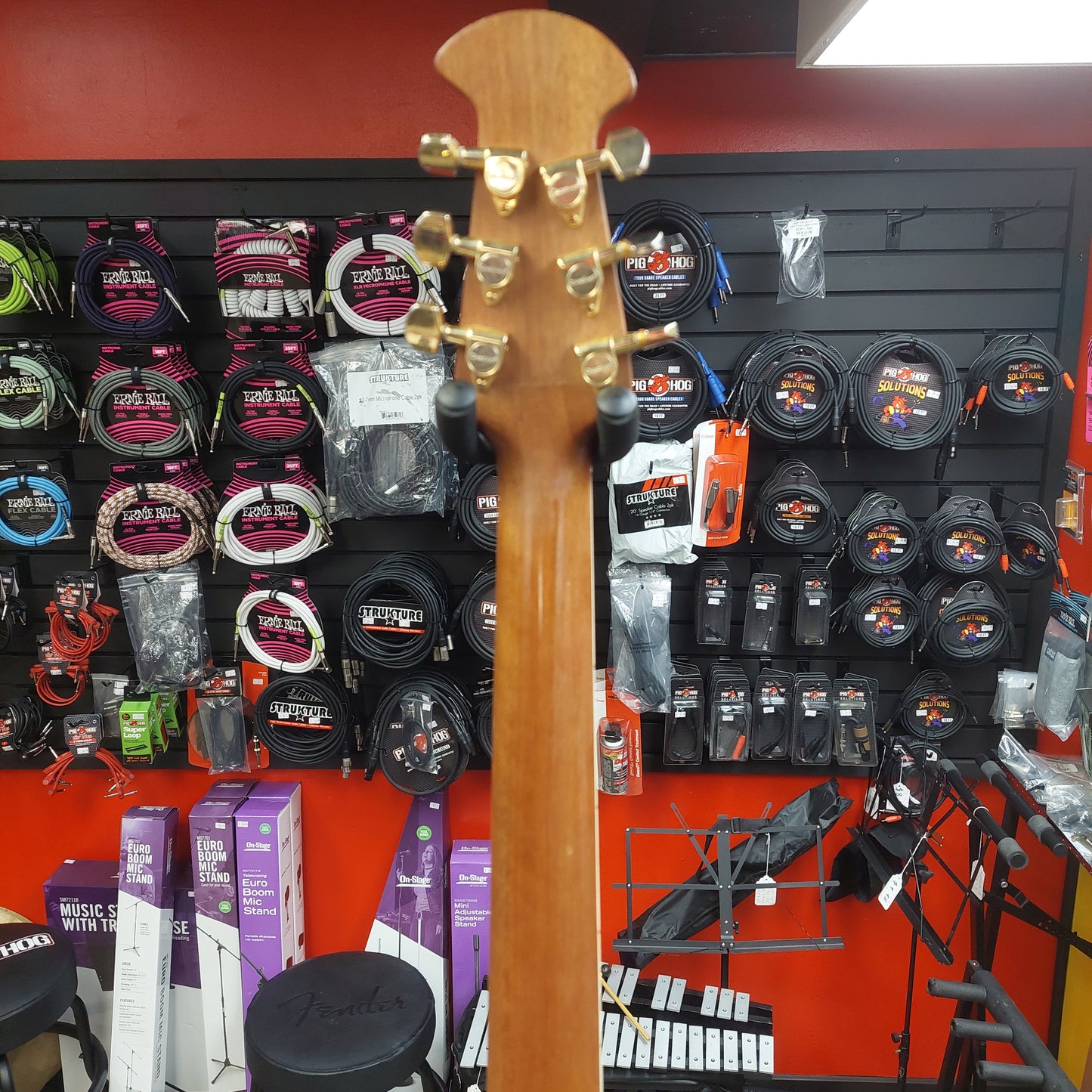 1990's Applause by Ovation AE700 Acoustic/Electric Guitar - Black Gloss w/ Hard Case "Made In Korea" SN# 8048858 "Sold As Is" Bridge Slightly Lifting & Neck Is Cracked