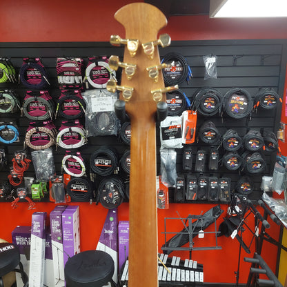 1990's Applause by Ovation AE700 Acoustic/Electric Guitar - Black Gloss w/ Hard Case "Made In Korea" SN# 8048858 "Sold As Is" Bridge Slightly Lifting & Neck Is Cracked