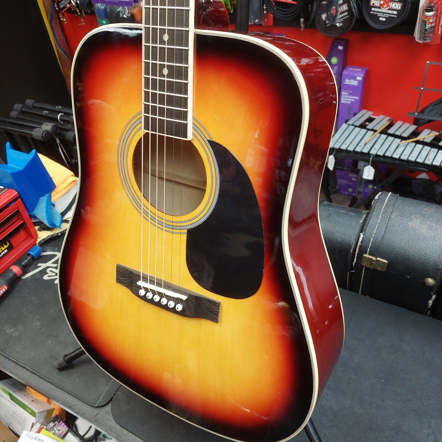 BCP 6-String Acoustic Guitar - Sunburst w/ Gig Bag (USED)
