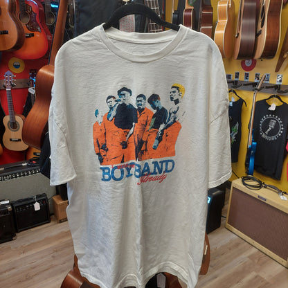 BROCKHAMPTON "I Miss The Boy Band Already" Graphic T-Shirt - XXL - White (USED)