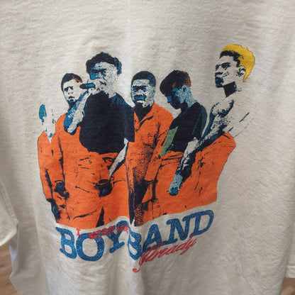 BROCKHAMPTON "I Miss The Boy Band Already" Graphic T-Shirt - XXL - White (USED)