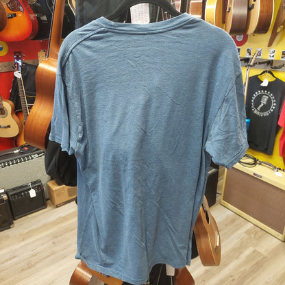 Nirvana Smiley Face Band T-Shirt - Large - Medium Blue/Yellow (USED)