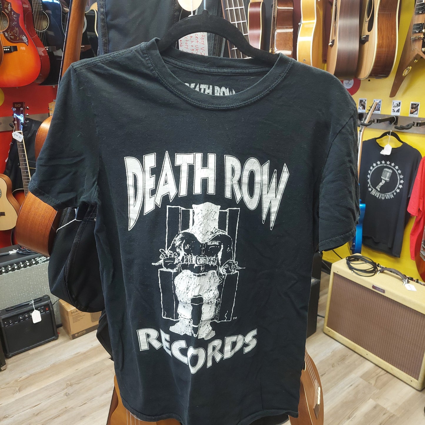 Death Row Records Graphic T-Shirt - Medium - Black