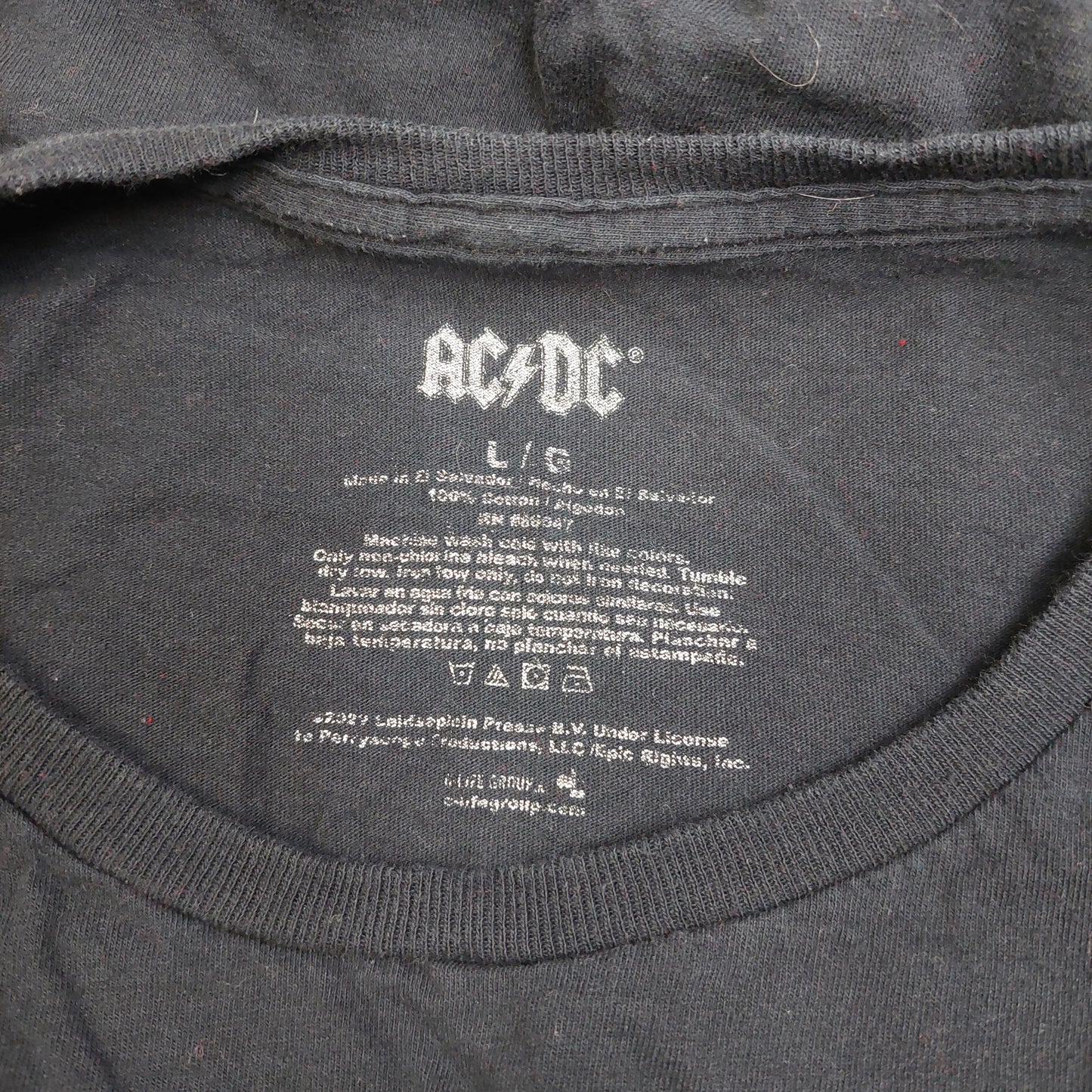 AC/DC High Voltage Band T-Shirt - Large - Black (USED)