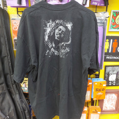 Bob Marley "One Love!, One Heart, Let's Get Together Graphic T-Shirt - 3XL - Black (USED)