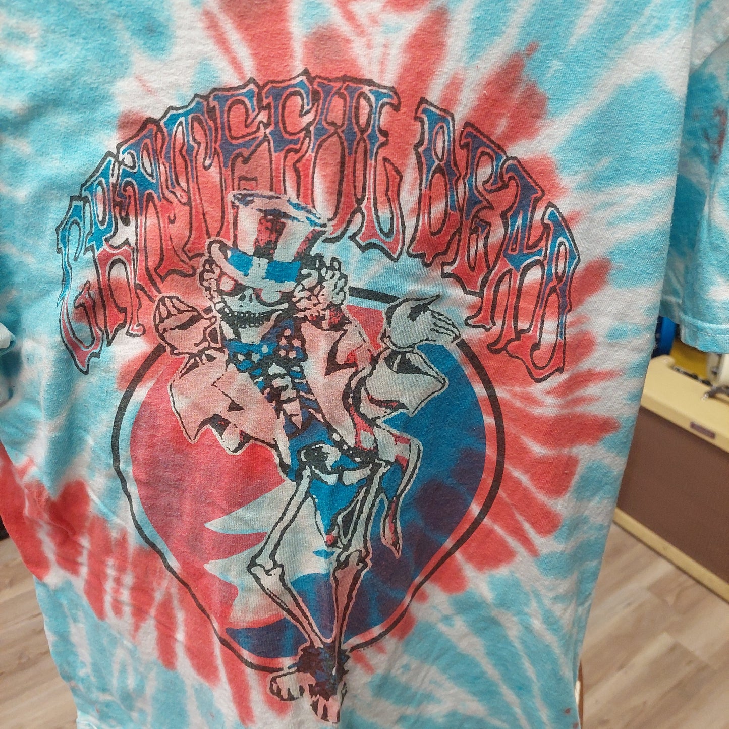 Grateful Dead Uncle Sam Graphic Tie Dye T-Shirt - Small - Tie Dye (USED)