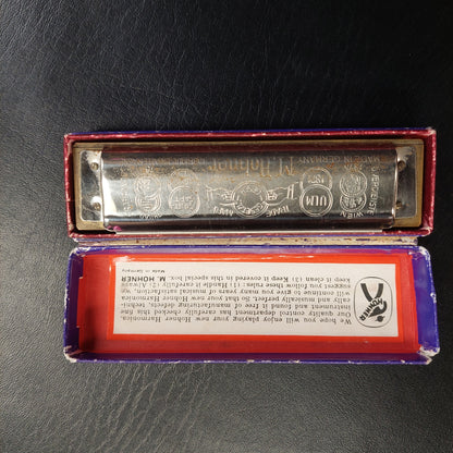 Vintage Marine Band Harmonica M. Hohner No. 1896  Germany - A440 Key C (USED)