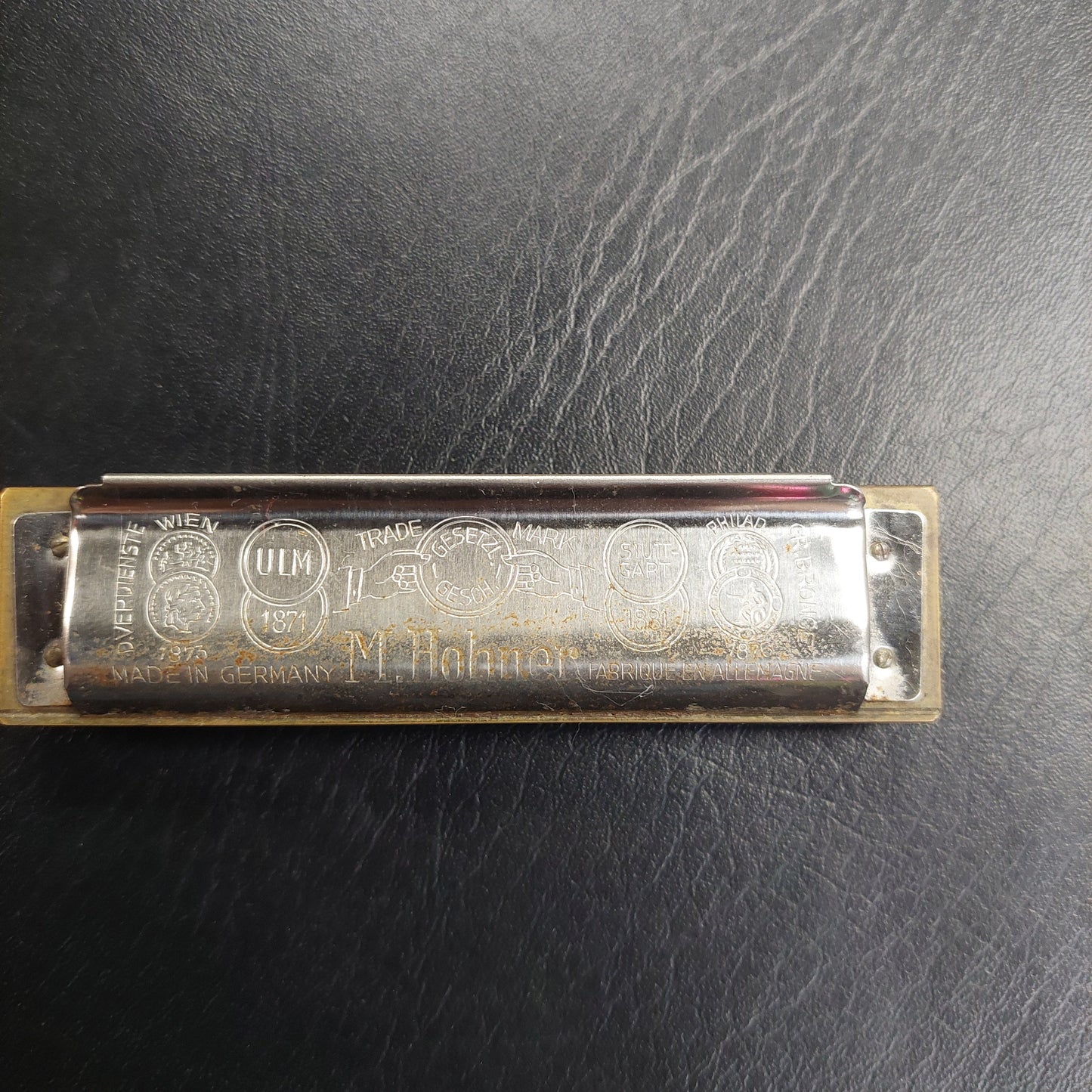 Vintage Marine Band Harmonica M. Hohner No. 1896  Germany - A440 Key C (USED)