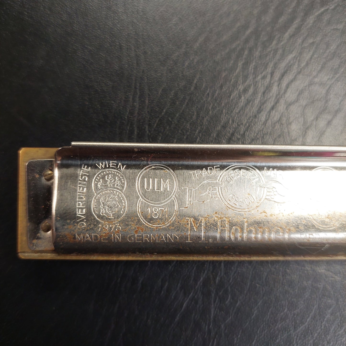 Vintage Marine Band Harmonica M. Hohner No. 1896  Germany - A440 Key C (USED)