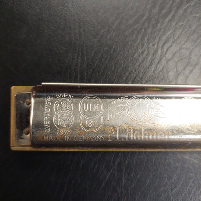 Vintage Marine Band Harmonica M. Hohner No. 1896  Germany - A440 Key C (USED)