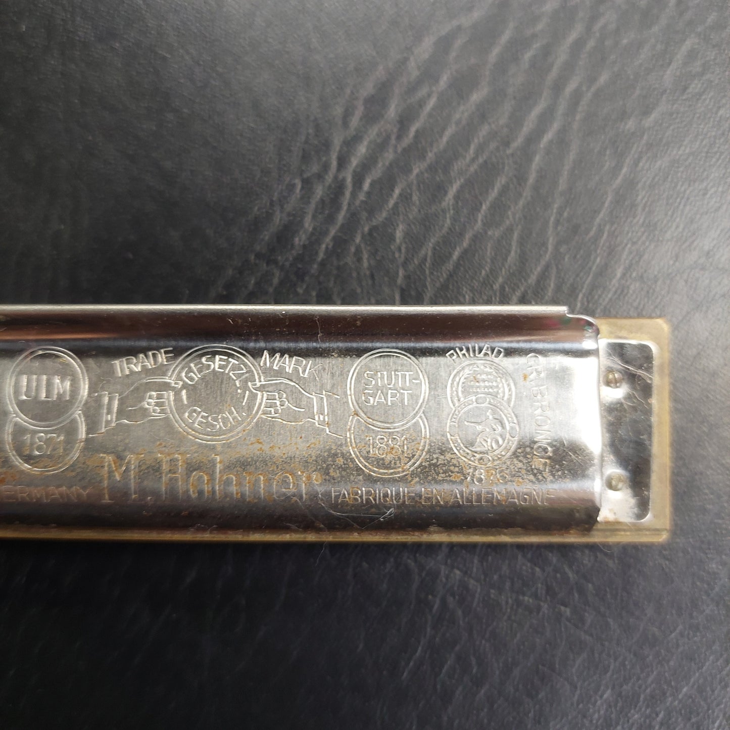 Vintage Marine Band Harmonica M. Hohner No. 1896  Germany - A440 Key C (USED)