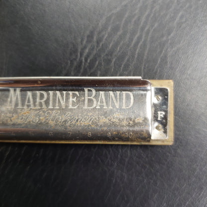 Vintage Marine Band Harmonica M. Hohner No. 1896  Germany - A440 Key C (USED)
