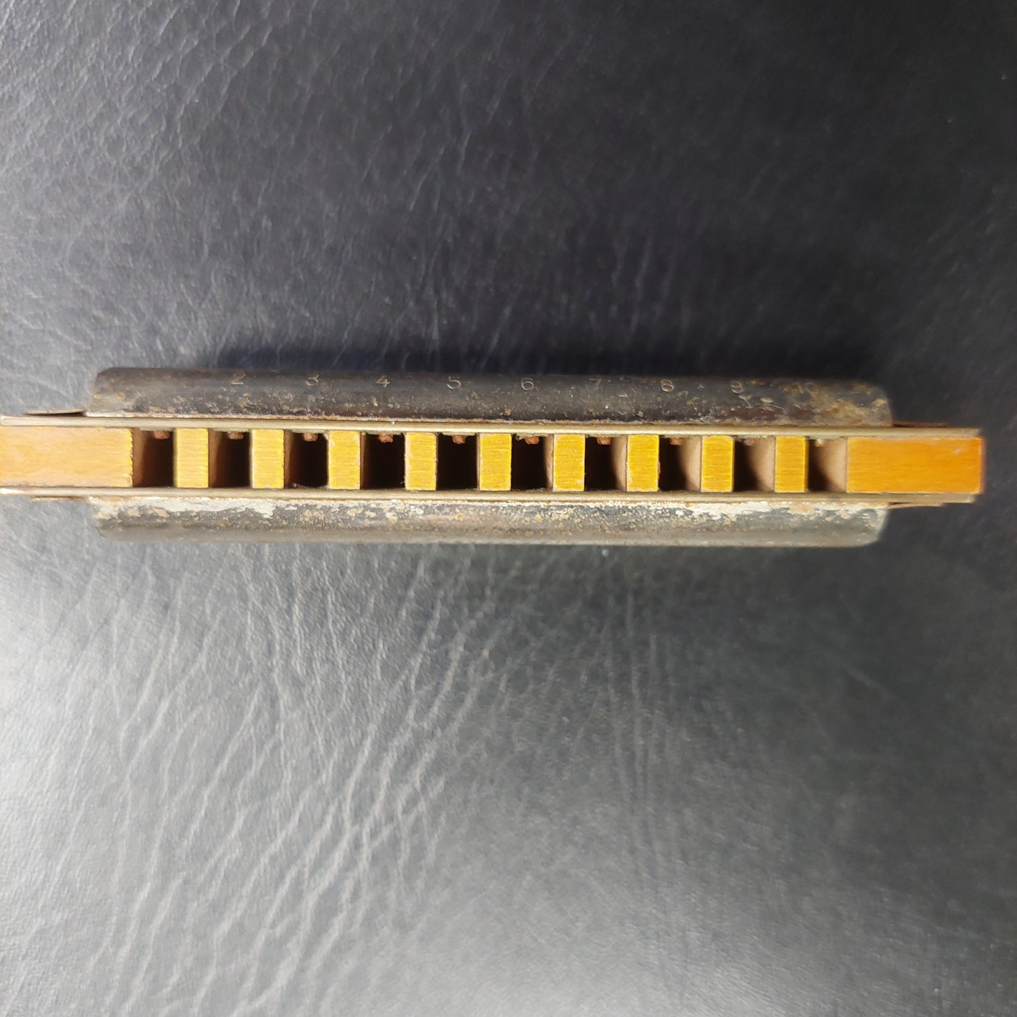 Vintage Marine Band Harmonica M. Hohner No. 1896  Germany - A440 Key C (USED)