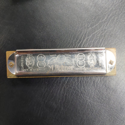 M. Hohner Auto Valve Harp Key of C No.105 Vintage German Harmonica w/ Box