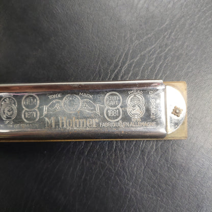 M. Hohner Auto Valve Harp Key of C No.105 Vintage German Harmonica w/ Box