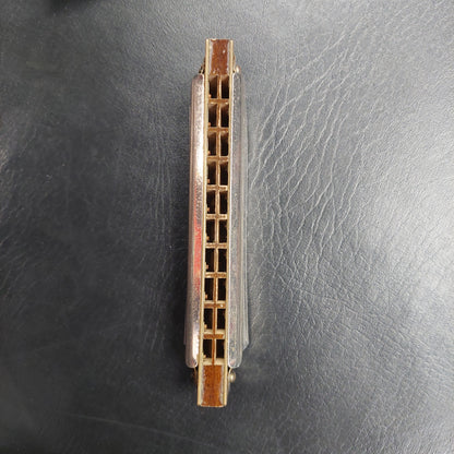 M. Hohner Auto Valve Harp Key of C No.105 Vintage German Harmonica w/ Box