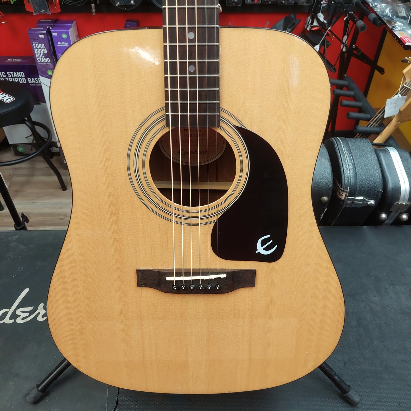 2014 EPIPHONE PR-150 NA Acoustic Guitar - Natural SN# 1405112947