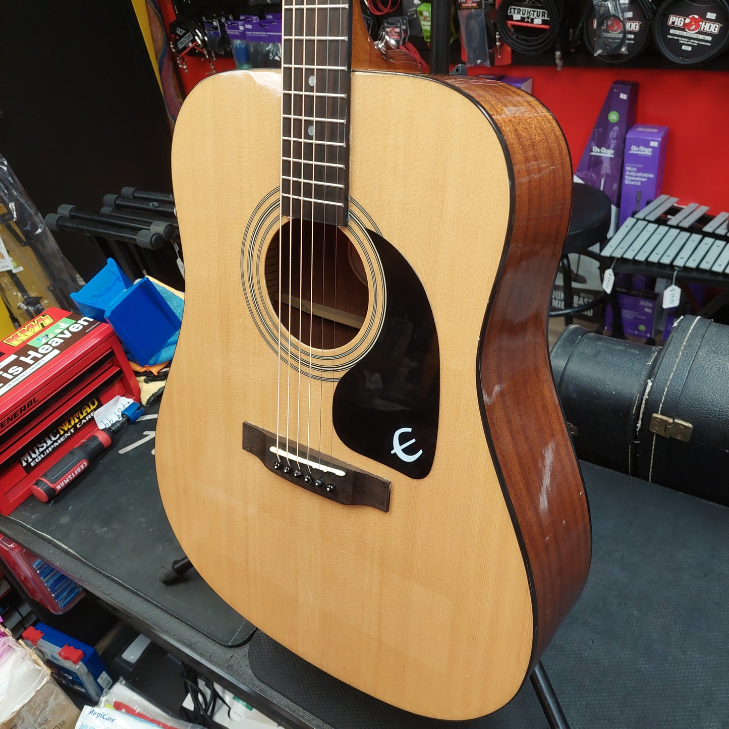 2014 EPIPHONE PR-150 NA Acoustic Guitar - Natural SN# 1405112947