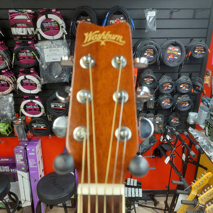2004 Washburn D9C Acoustic Guitar - Natural SN# FC040701302