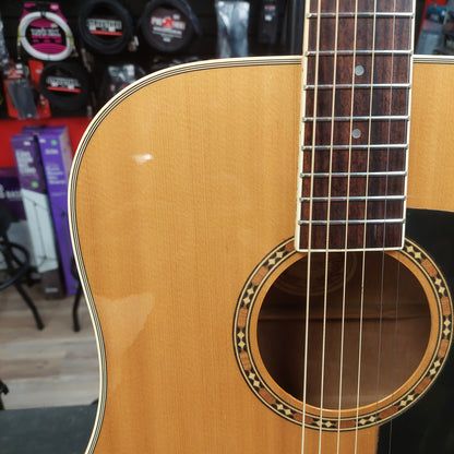 2004 Washburn D9C Acoustic Guitar - Natural SN# FC040701302