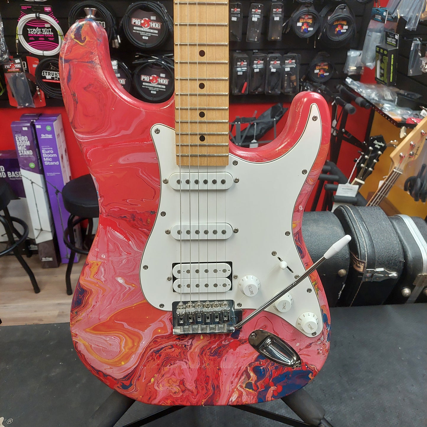 Custom Strat Electric Guitar - Swirl Finish