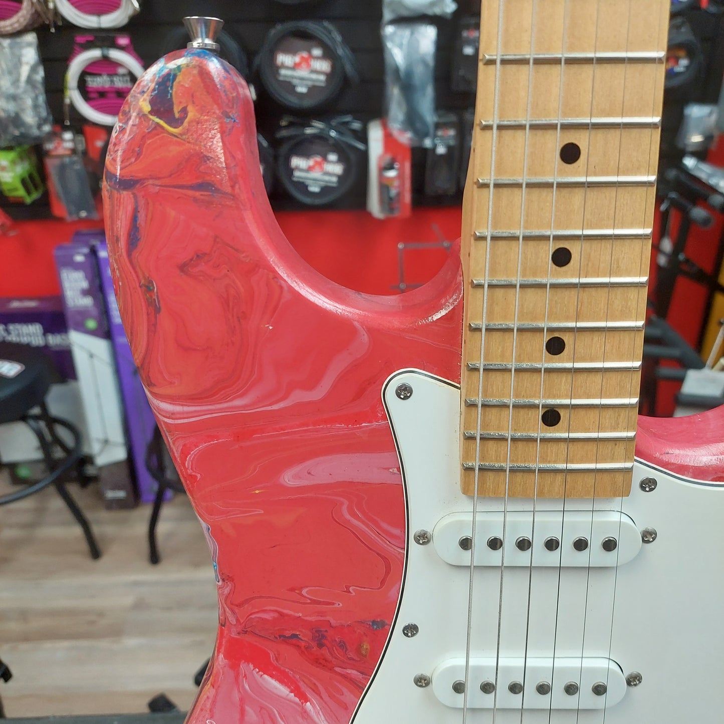 Custom Strat Electric Guitar - Swirl Finish