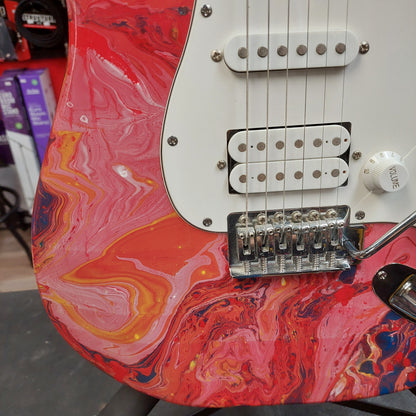 Custom Strat Electric Guitar - Swirl Finish