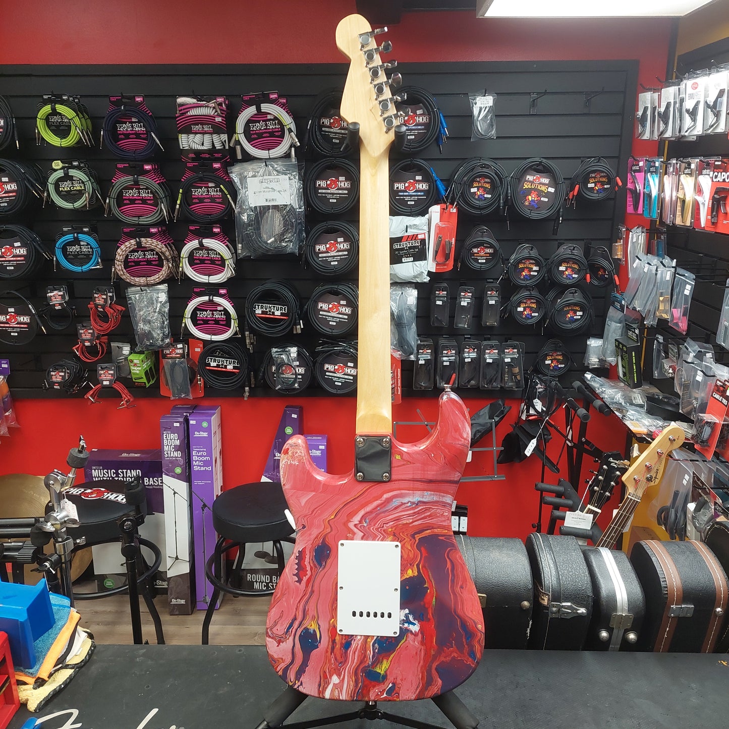 Custom Strat Electric Guitar - Swirl Finish