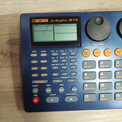 Boss DR-770 Dr. Rhythm Drum Machine w/ Power Supply (USED) SN# 23403 "Made In Japan"