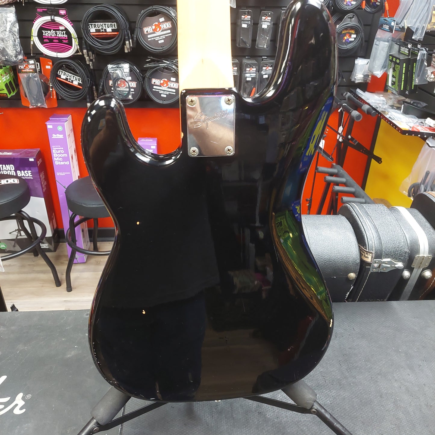 2000 Squier Affinity Precision Bass Rosewood Fingerboard - Black "Sold As Is" Has slightly Warped Neck