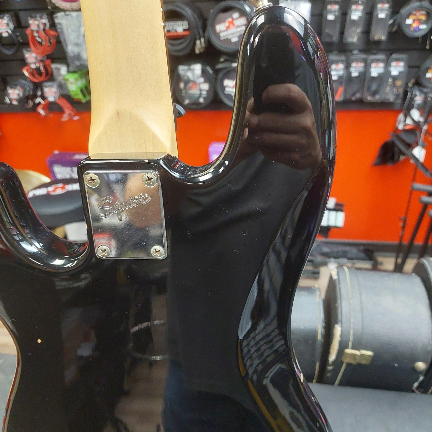 2000 Squier Affinity Precision Bass Rosewood Fingerboard - Black "Sold As Is" Has slightly Warped Neck