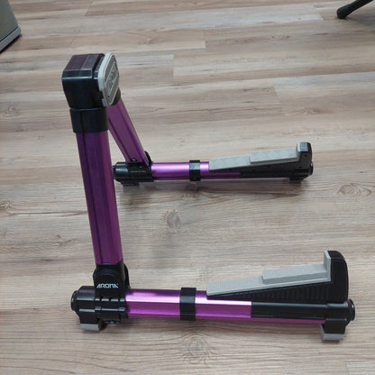 AROMA Aluminum Alloy A-Frame Foldable Guitar Stand - Purple (USED)