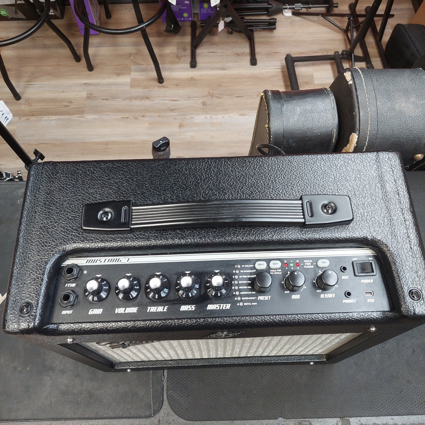 2014 Fender Mustang 1 (V.2) 20 Watt 120V 1x8" Modeling Guitar Combo Amplifier SN# CGPB14010701