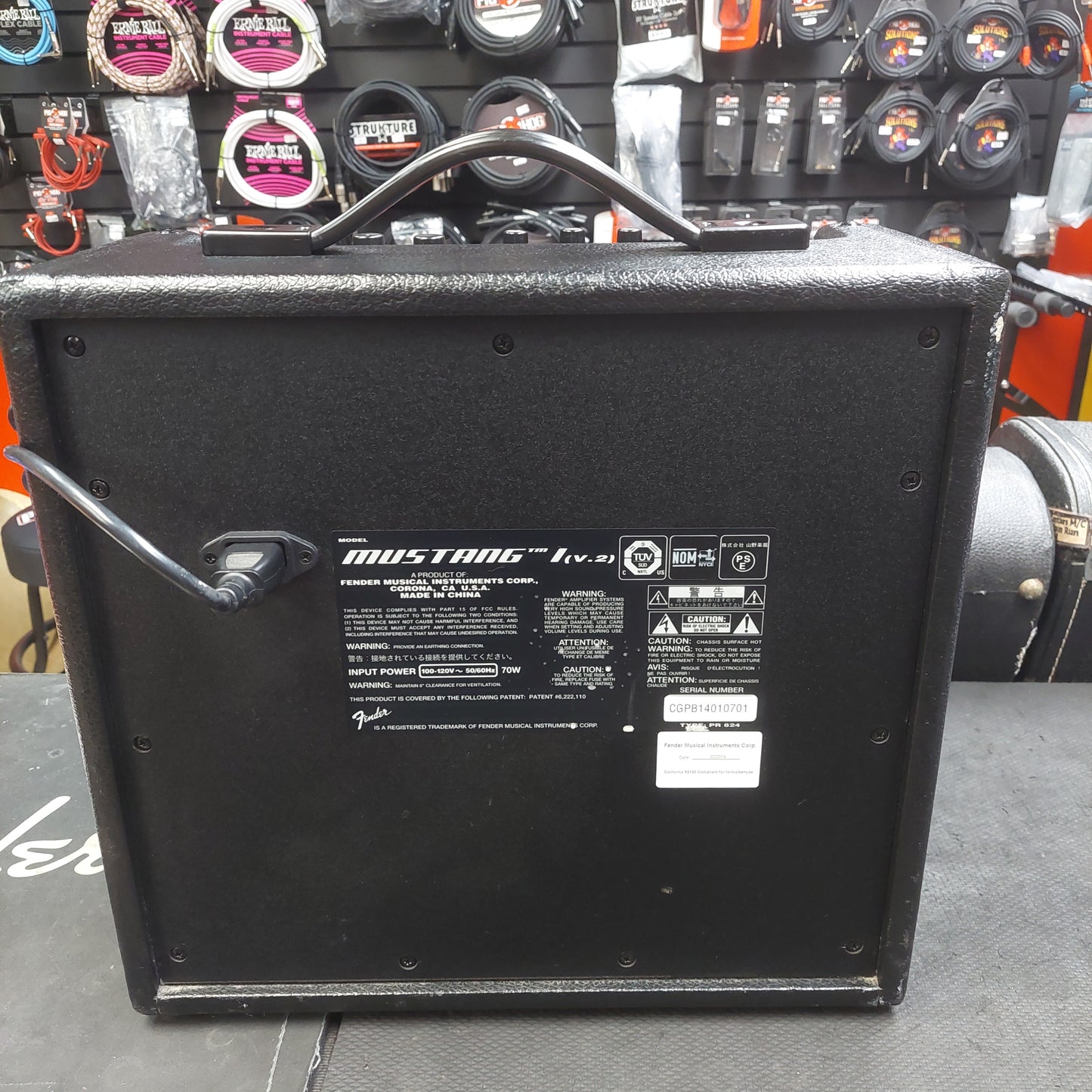 2014 Fender Mustang 1 (V.2) 20 Watt 120V 1x8" Modeling Guitar Combo Amplifier SN# CGPB14010701