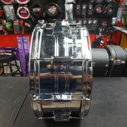 Pearl World Series 14" Steel Snare - Chrome (USED) SN# 135704 "Made In Taiwan"