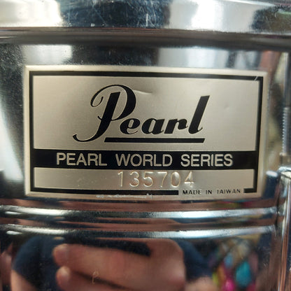 Pearl World Series 14" Steel Snare - Chrome (USED) SN# 135704 "Made In Taiwan"