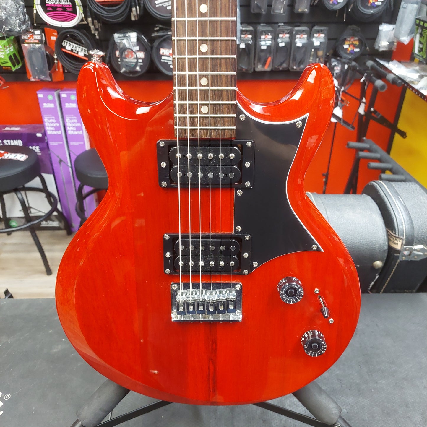 2000's Ibanez GAX30 Electric Guitar - Transparent Red