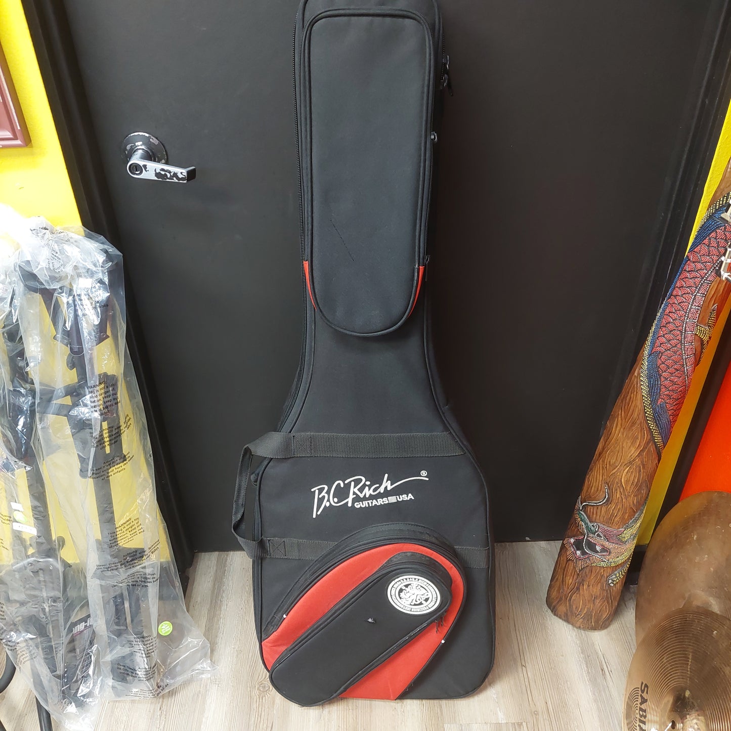 2022 B.C Rich Warlock N.J. Series Electric Guitar - Black "Netflix Stranger Things Collab" w/ B.C. Rich Guitars USA Gig Bag SN# H22060084 "Missing Back Plate" (Hellfire Club #0310 Of 2000)