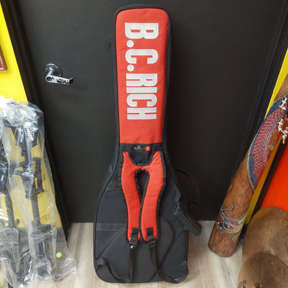 2022 B.C Rich Warlock N.J. Series Electric Guitar - Black "Netflix Stranger Things Collab" w/ B.C. Rich Guitars USA Gig Bag SN# H22060084 "Missing Back Plate" (Hellfire Club #0310 Of 2000)