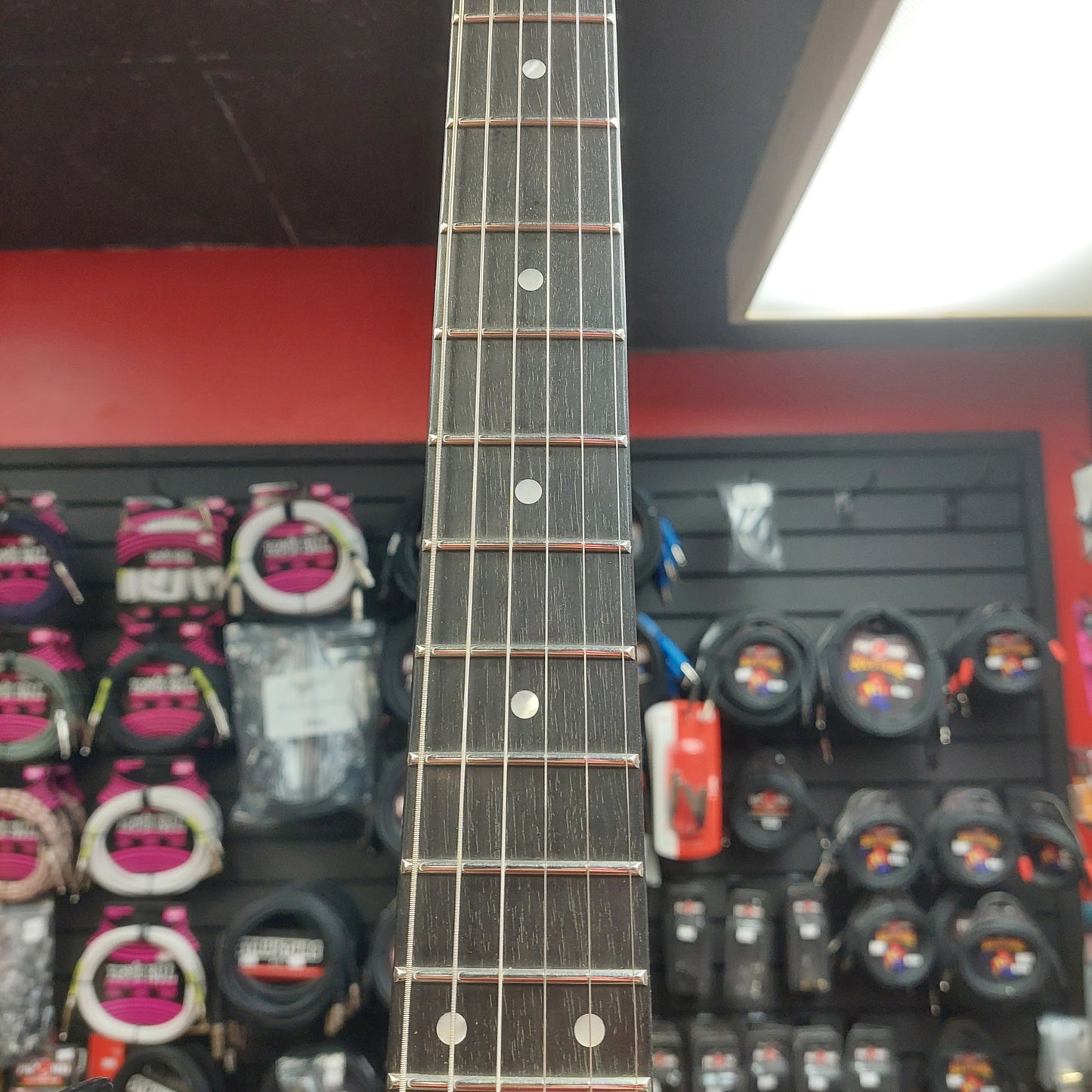 2022 B.C Rich Warlock N.J. Series Electric Guitar - Black "Netflix Stranger Things Collab" w/ B.C. Rich Guitars USA Gig Bag SN# H22060084 "Missing Back Plate" (Hellfire Club #0310 Of 2000)