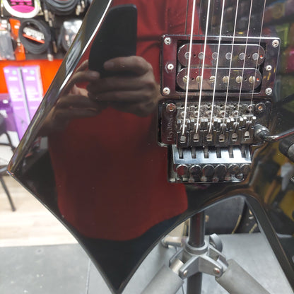 2022 B.C Rich Warlock N.J. Series Electric Guitar - Black "Netflix Stranger Things Collab" w/ B.C. Rich Guitars USA Gig Bag SN# H22060084 "Missing Back Plate" (Hellfire Club #0310 Of 2000)