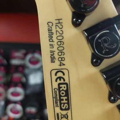 2022 B.C Rich Warlock N.J. Series Electric Guitar - Black "Netflix Stranger Things Collab" w/ B.C. Rich Guitars USA Gig Bag SN# H22060084 "Missing Back Plate" (Hellfire Club #0310 Of 2000)