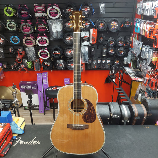 2024 Zager ZAD-80/N Acoustic Guitar - Natural Gloss w/ Grover Tuners & Hardshell Case SN# 240601650