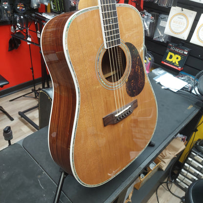 2024 Zager ZAD-80/N Acoustic Guitar - Natural Gloss w/ Grover Tuners & Hardshell Case SN# 240601650